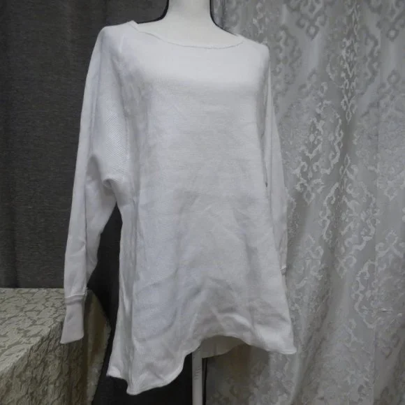 $78.00 Free People Amelia Thermal Top, White - Picture 9 of 11